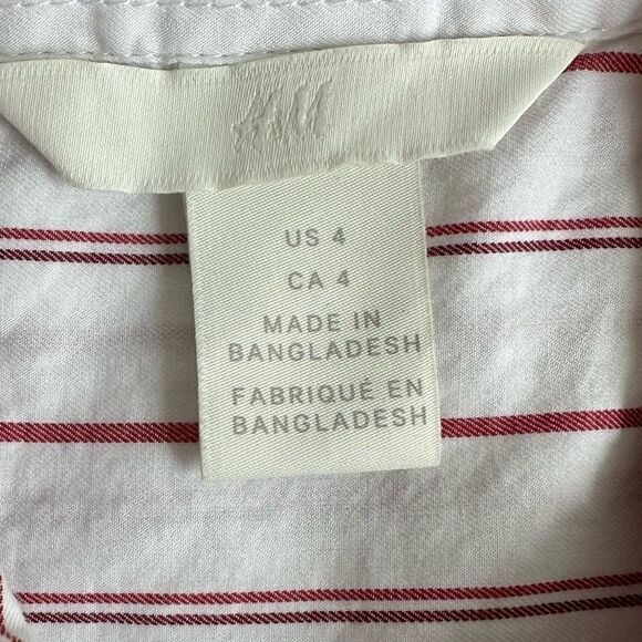 H&M Pink Striped Button Down Shirt - Picture 3 of 5